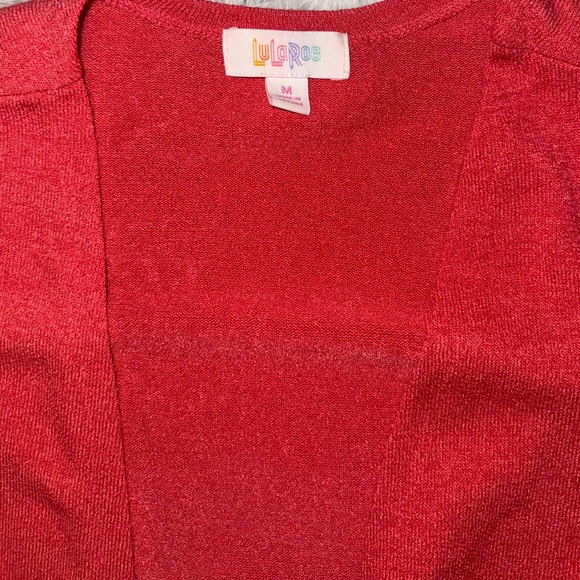 LuLaRoe Vibrant Red Cardigan - Picture 3 of 6